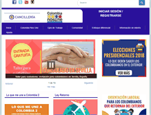 Tablet Screenshot of colombianosune.com